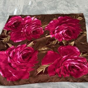 Liz Claiborne Pink and Brown Scarf